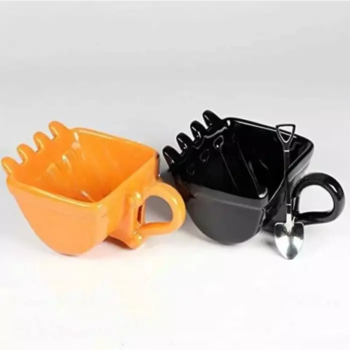 Tasse à café Digger, nouveau modèle, tasse à café créative et amusante en forme d'excavatrice, design simple avec forme originale, cadeaux