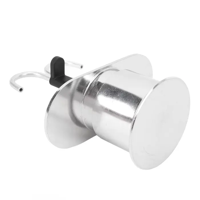 Cafetière italienne en alliage d'aluminium à double tête pour la maison