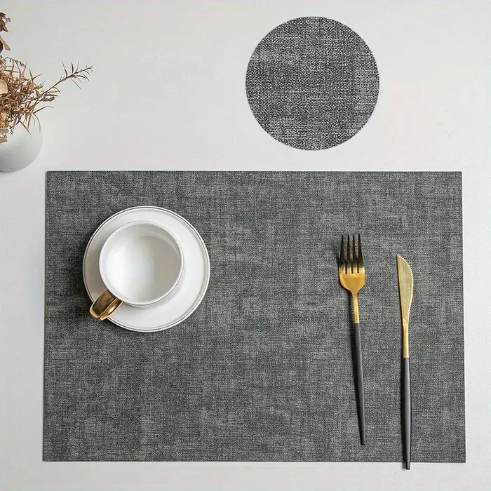 Napperon, napperons Double face en simili cuir – Tapis de table de style nordique pour la maison et 