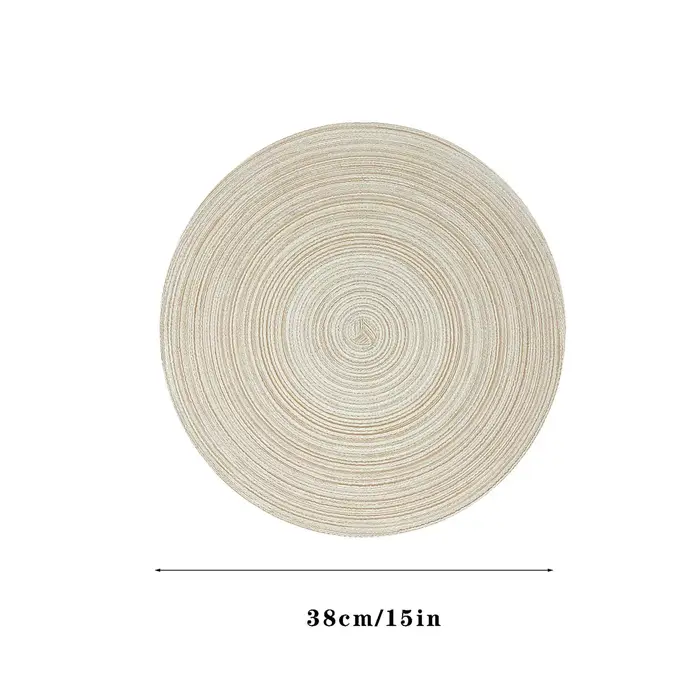 Ensemble de 6 sets de table ronds tressés