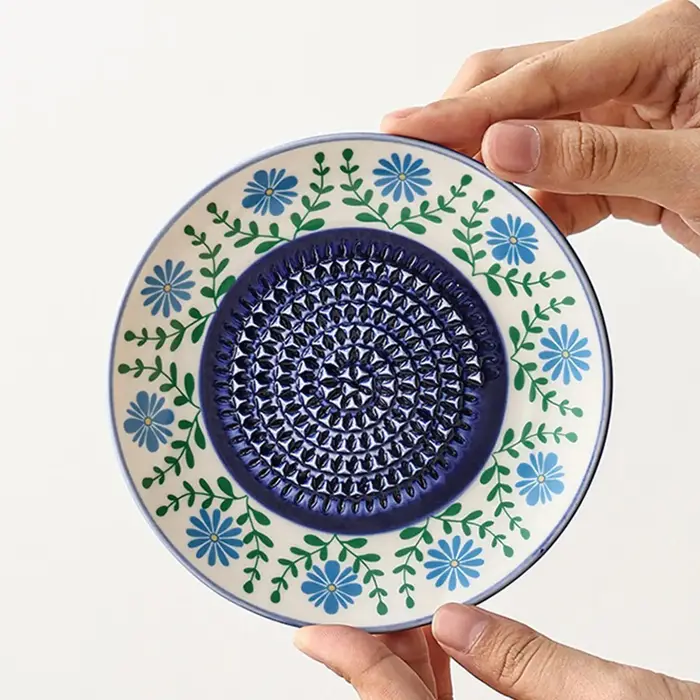 Lot de 4 râpes à ail manuelles en céramique pour gingembre et ail