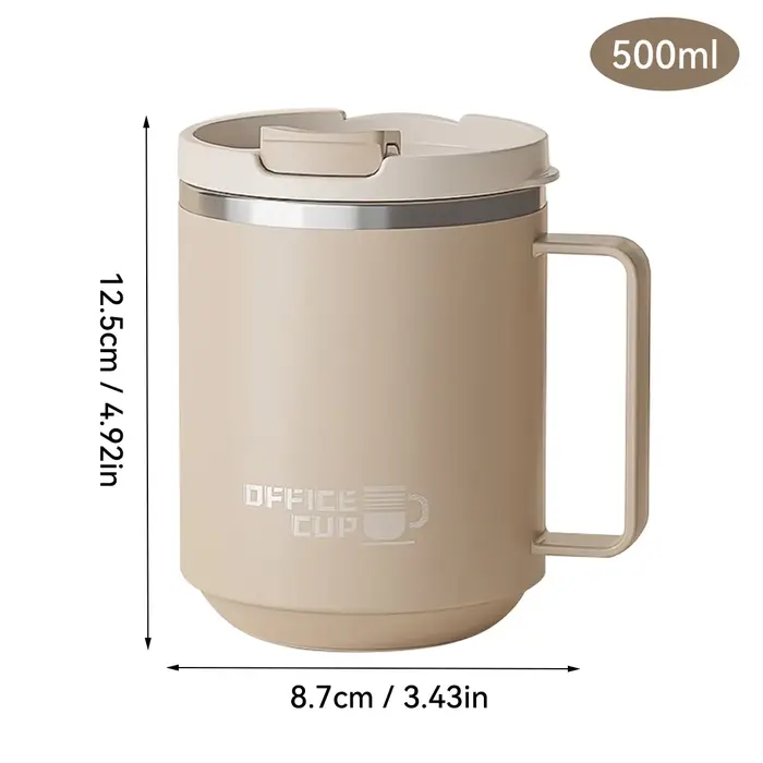 Mug à café isotherme à double paroi en acier inoxydable 304