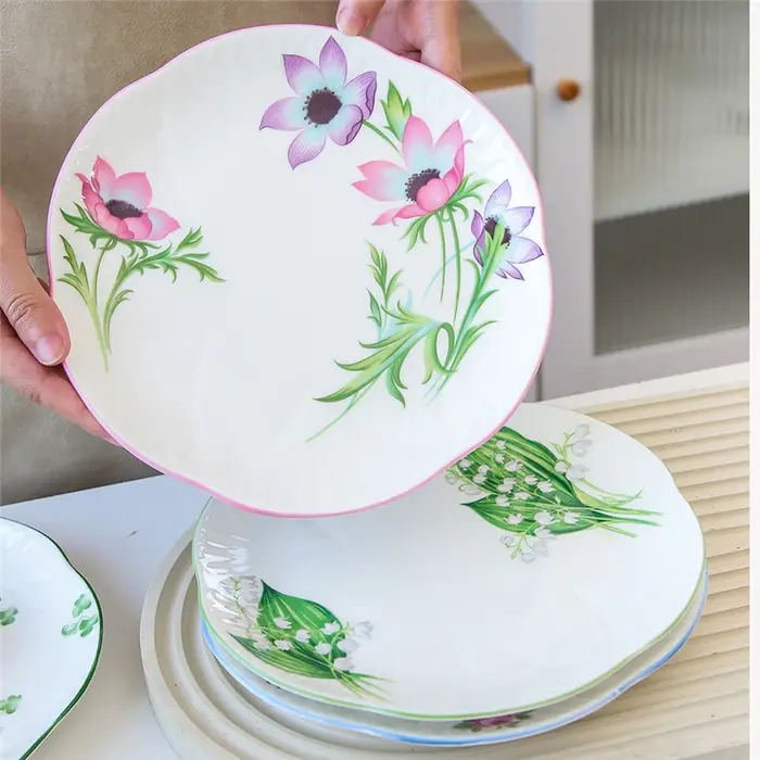 Sophia-Assiette Plate en Céramique