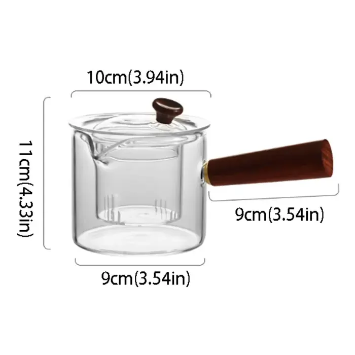 Théière en verre résistant à la chaleur