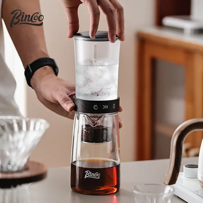 Bincoo – Pot d'égouttement de glace en verre Transparent