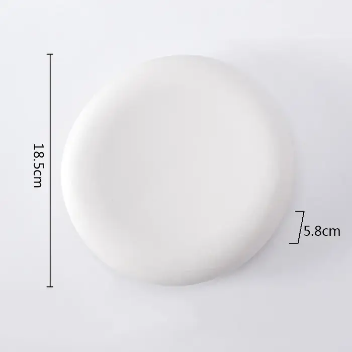 QuePlate-Assiette de cuisson circulaire créative en céramique