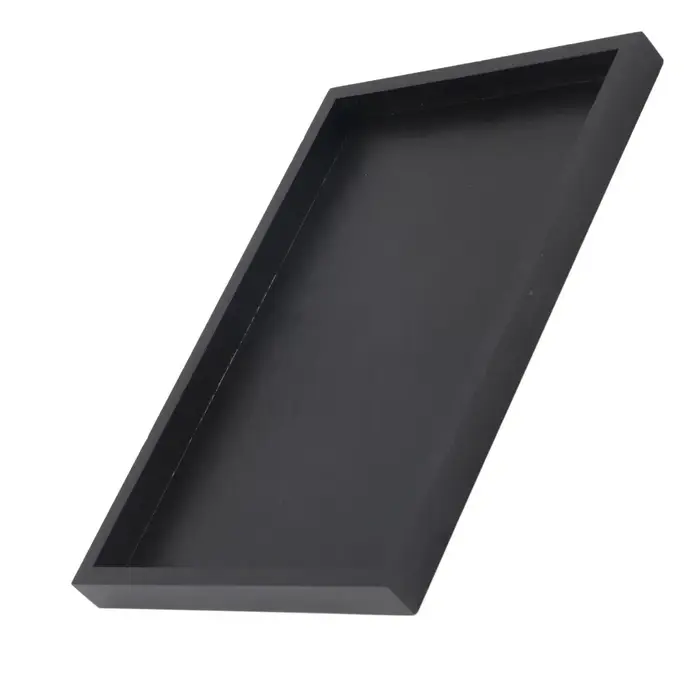 Plateau à collation en bois noir
