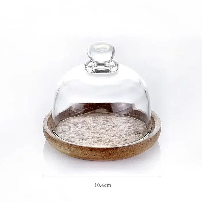 Conteneurs de stockage des aliments en verre créatifs avec couvercle en bois