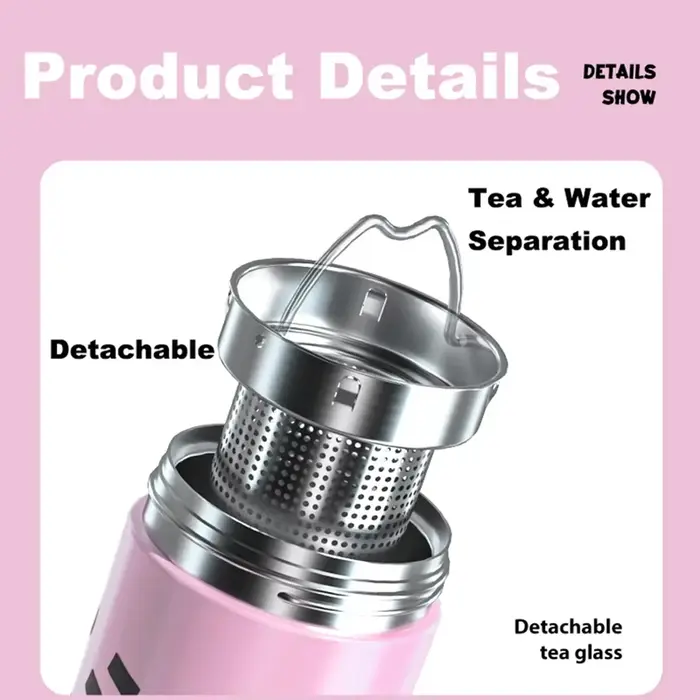 COOKER KING Tasse à paille en acier inoxydable 600 ml
