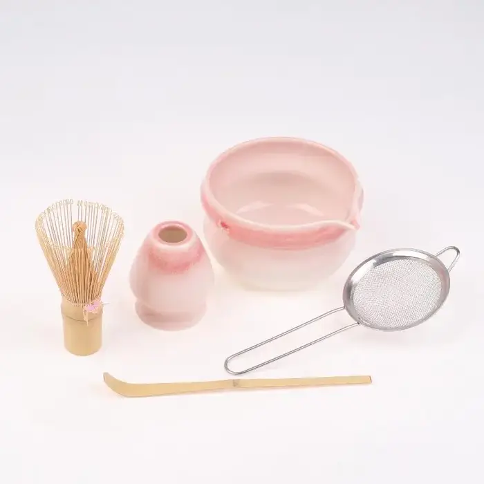 Ensemble Matcha, ensemble fouet à Matcha, ensemble Matcha en céramique, kit Matcha 5 pièces pour les amateurs de Matcha