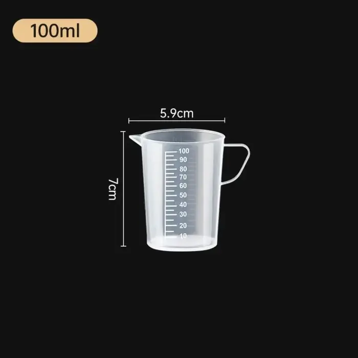 Tasse à mesurer en plastique épais de 100 à 5000ml, avec échelle, tasse à mesurer de qualité aliment