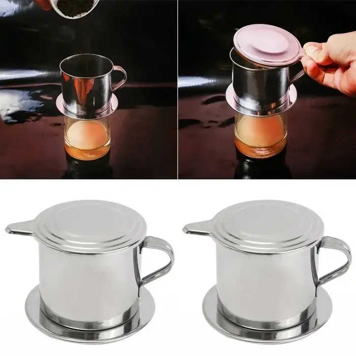 Filtre à café en acier inoxydable de Style vietnamien