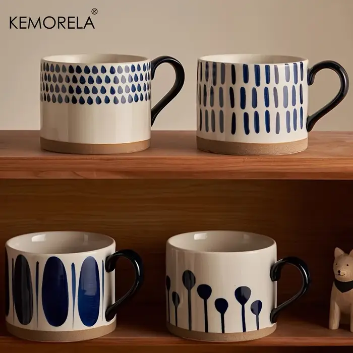 KEMORELA 1 pièces 450ML tasse en céramique nordique café