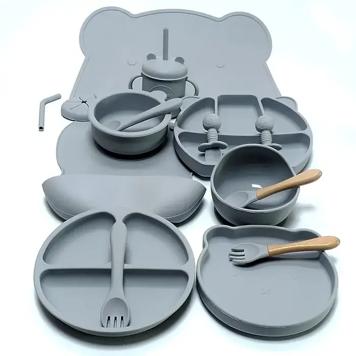 Ensemble d'ustensiles en silicone pour enfants
