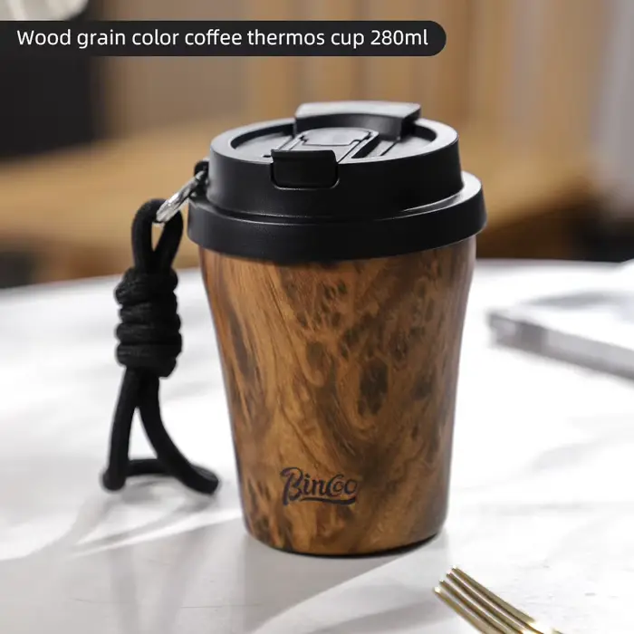 Bincoo-Tasse isotherme portable en acier inoxydable 500, tasse de voyage à café, aspirateur isolé, p