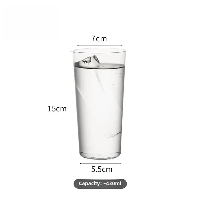 Verre Colin Transparent Ultra-fin de Style japonais, verre à whisky, verre à Cocktail, jus, boisson,
