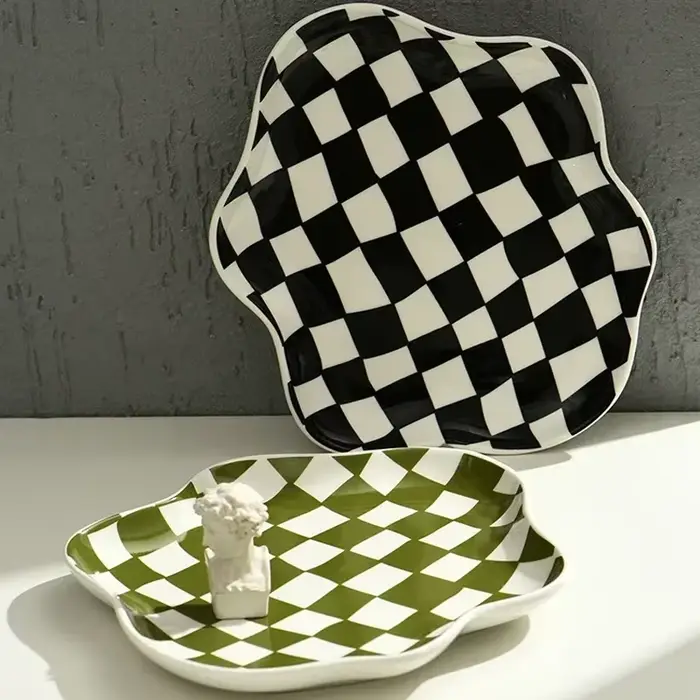 Assiette nuage irrégulière vaisselle design