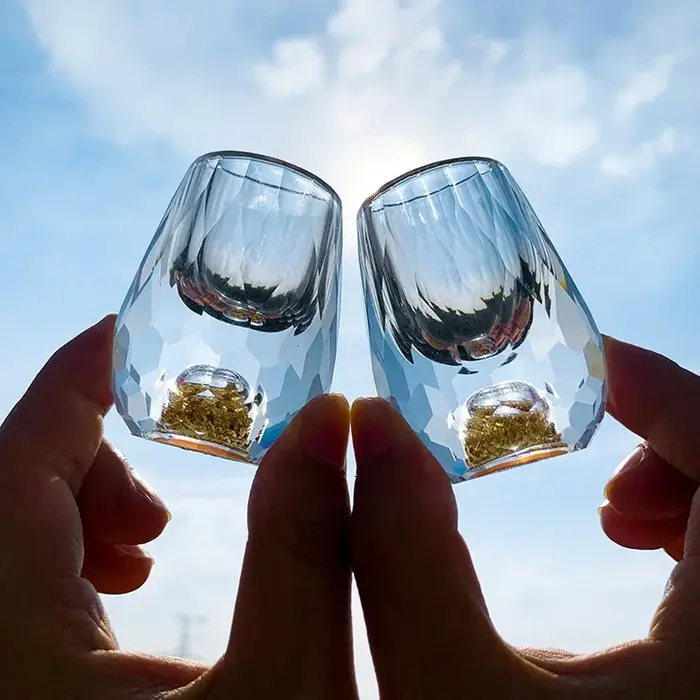 Verre de cristal de luxe Vodka saké Shochu barre
