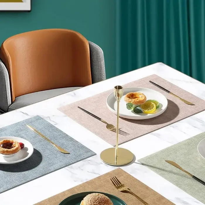 Napperon, napperons Double face en simili cuir – Tapis de table de style nordique pour la maison et le restaurant