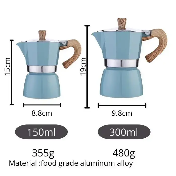 Cafetière Moka en aluminium de qualité supérieure
