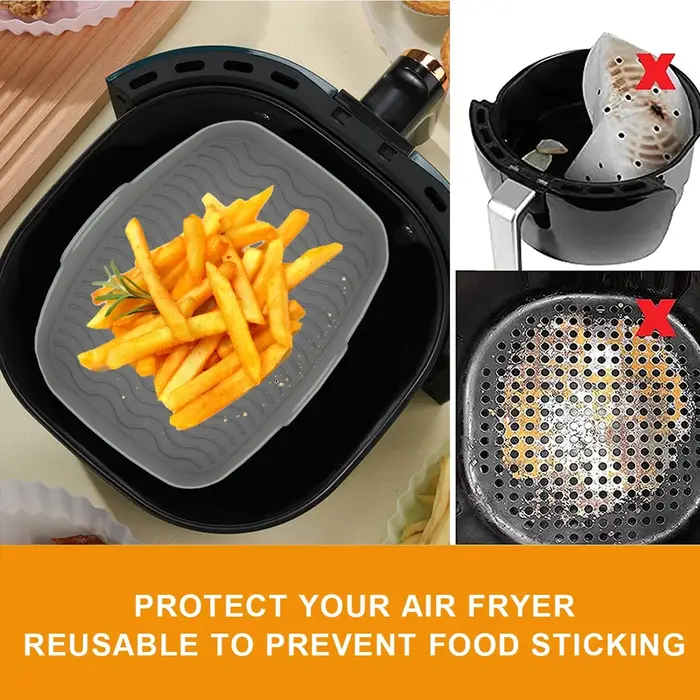 Plateau en Silicone pour friteuse à Air réutilisable