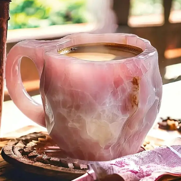 Tasses à café en cristal minéral à la mode