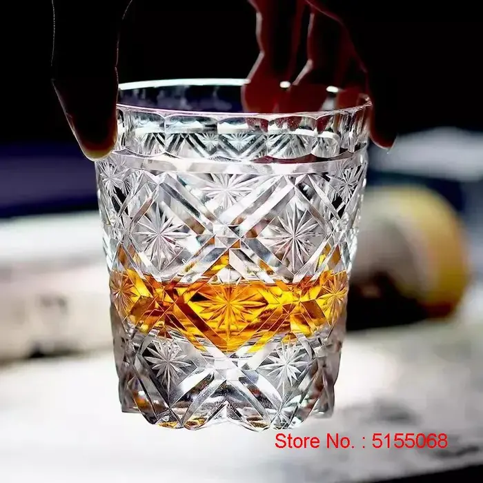 K9 verres à vin en cristal sculpter fleurs
