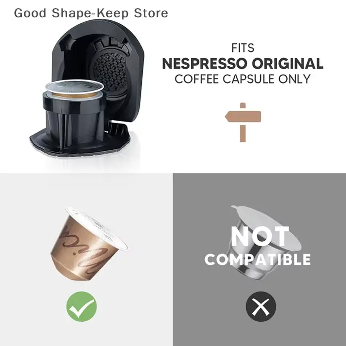 Adaptateur de capsules de café réutilisables pour broyeur de dosettes Dolce Gusto Genio S Crema