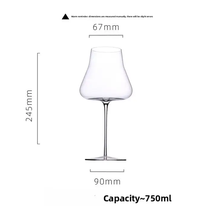 Verre à vin rouge bordeaux Ultra-fin fait à la main