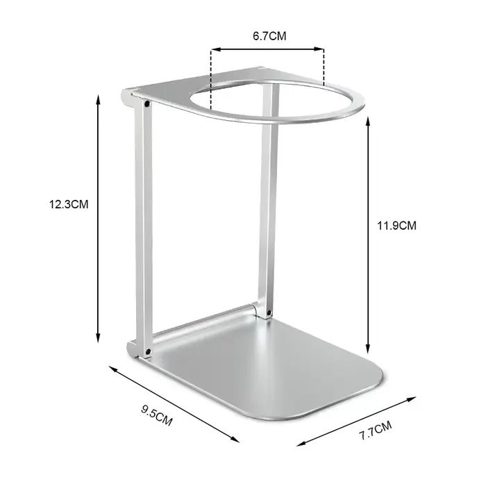 Support d'égouttement de café pliable, en alliage d'aluminium, pour Machine à café expresso électriq