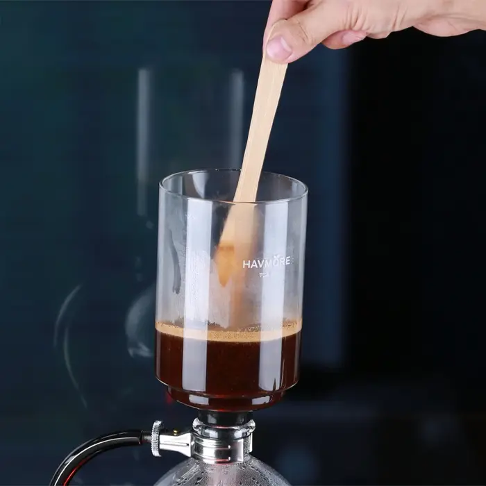 Cafetière à Siphon en verre, 5 tasses, brûleur d'alcool, Siphon de table