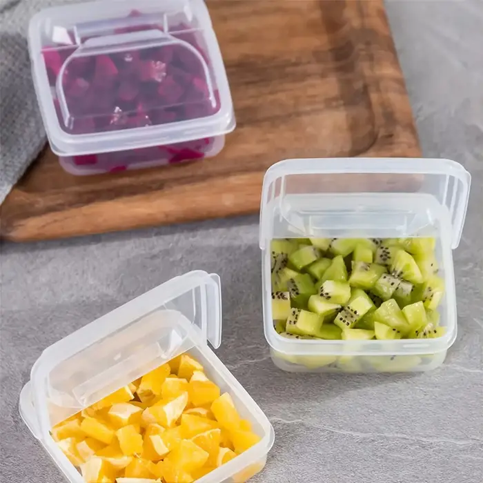Récipient de fromage en tranches pour réfrigérateur, bloc de beurre en plastique transparent, boîte
