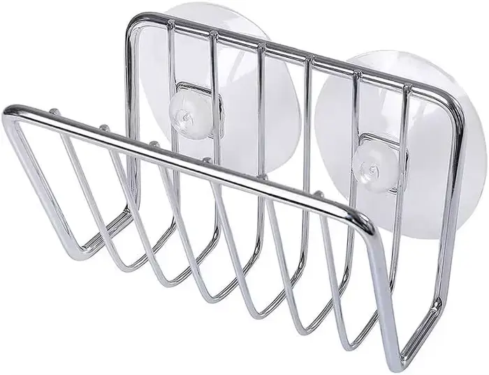 Porte-éponge pour évier de cuisine, caddie à éponge à ventouse en acier inoxydable, fournitures de c
