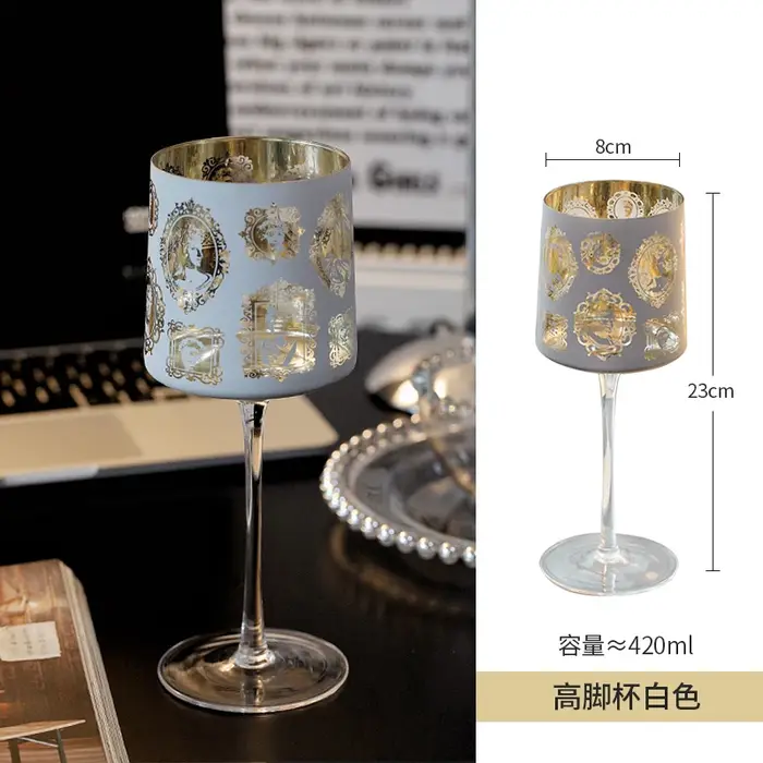 Verre à vin rouge et blanc élégant à tige haute, gobelet créatif pour usage domestique, Cocktail, us