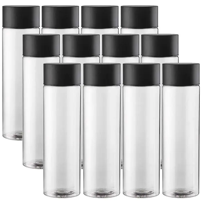 ✨ ‌ Bouteilles de jus/eau réutilisables en plastique vides en vrac, 6/12/24 pièces, comme bouteilles