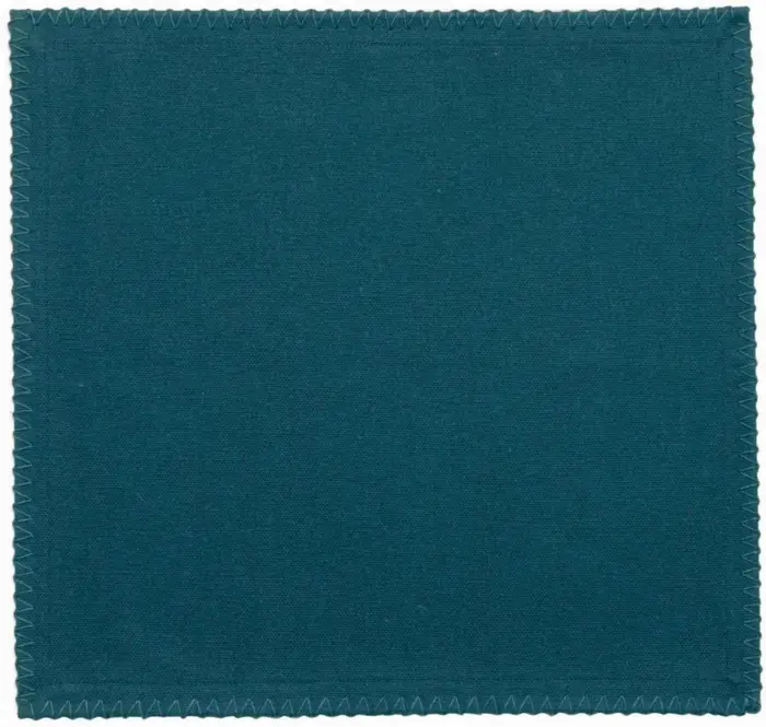 Lot de 2 serviettes de table recycles Delia Paon 41 x 41