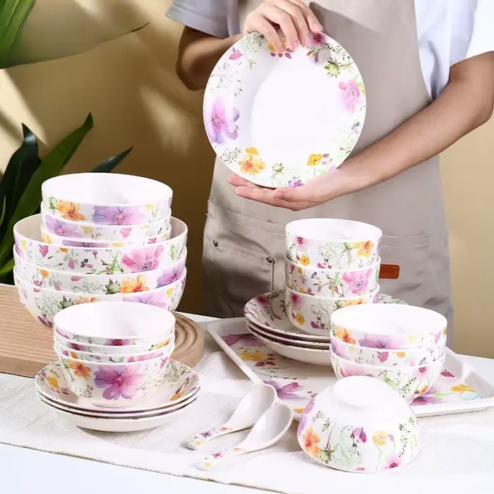 Ensemble de vaisselle en mélamine