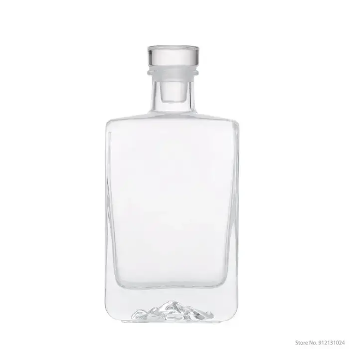 Carafe à whisky en verre transparent sans plomb