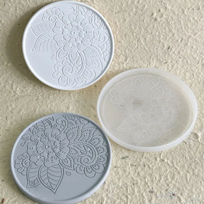 Moule rond en Silicone pour dessous de verre