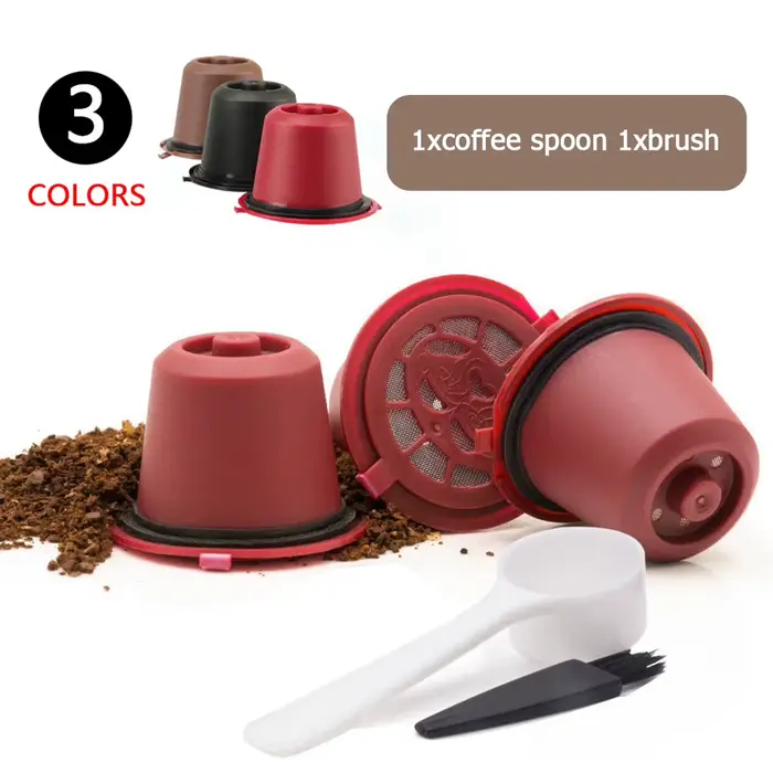 Capsules de café réutilisables, 3 pièces, pour machine à expresso