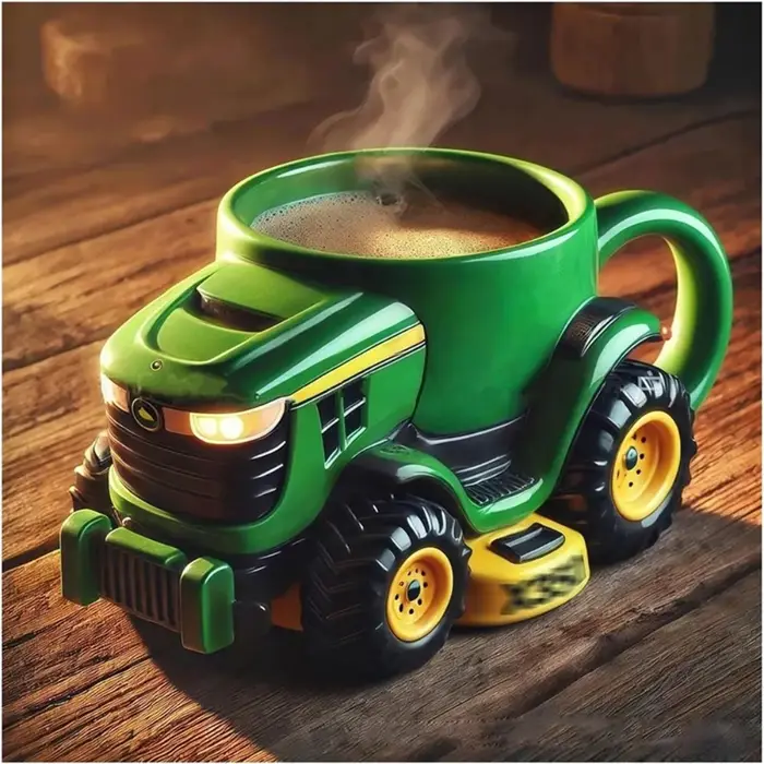 Tasse à café durable en forme de semi-remorque
