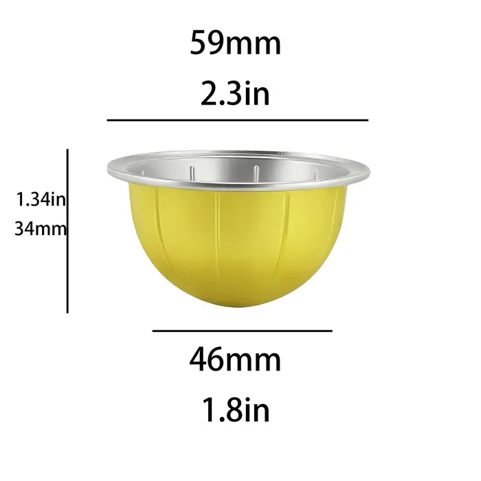 Coque de filtre à café réutilisable en or