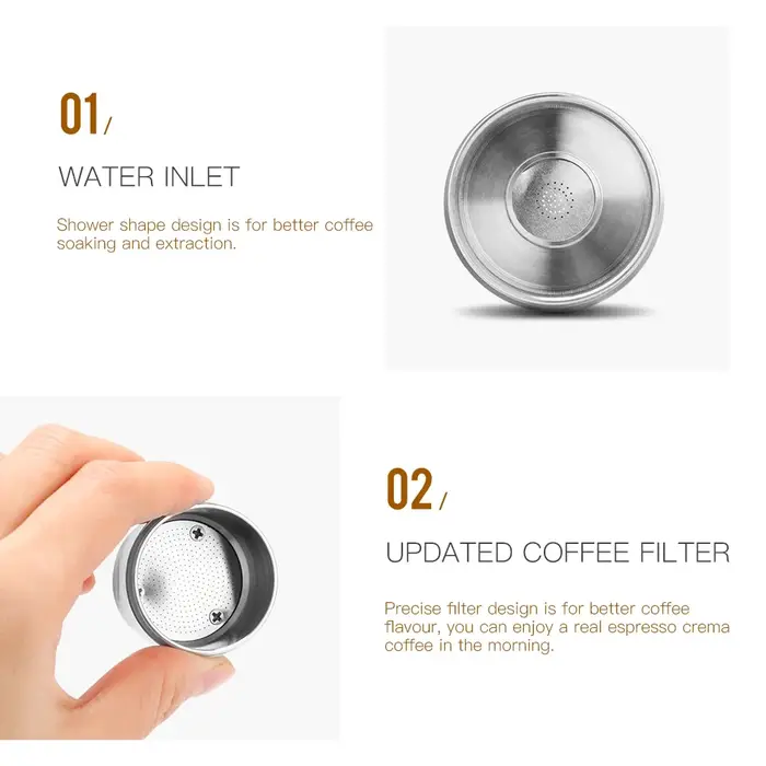 ICafilas – filtre à café réutilisable en acier inoxydable