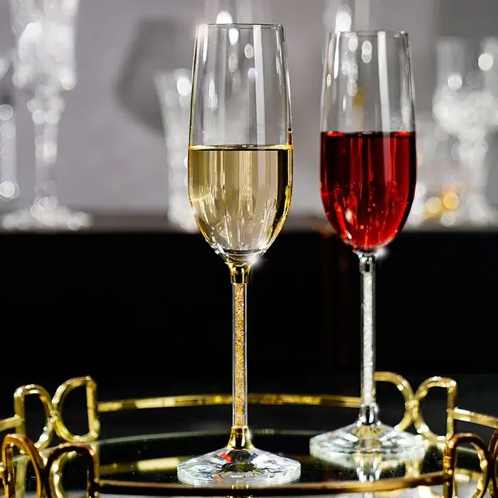 Ensemble de tasses à Champagne en cristal de diamant européen