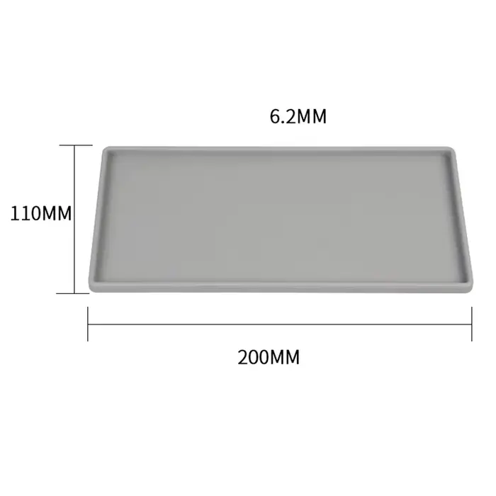 HORegina-Porte-couverts en silicone, carré plat, anti-ald, pour café et thé