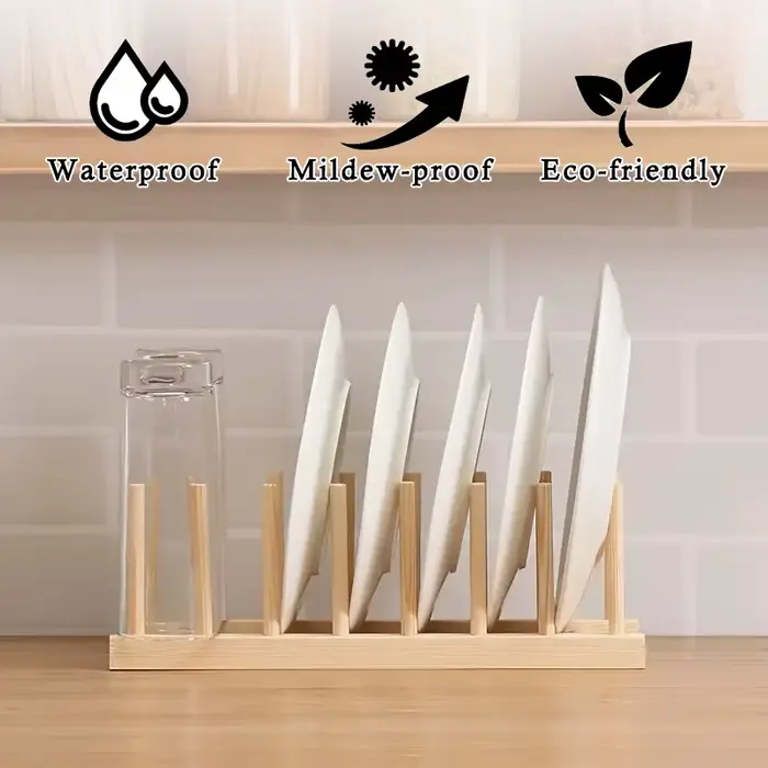 Égouttoir en bois pour cuisine