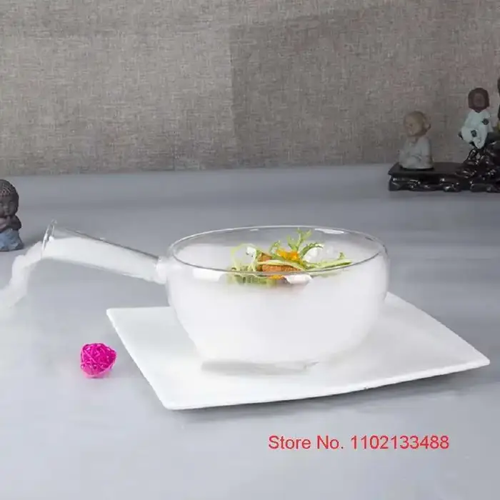 Bols à salade en verre faits à la main