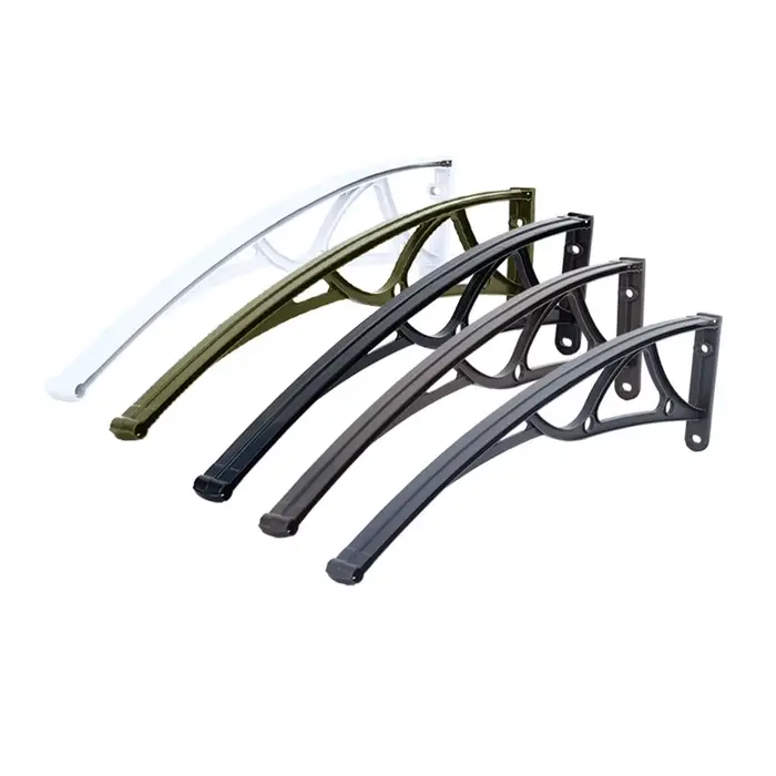 Abri de voiture en aluminium à toit polygonal avec verre isolant, auvent moderne autoportant pour vi