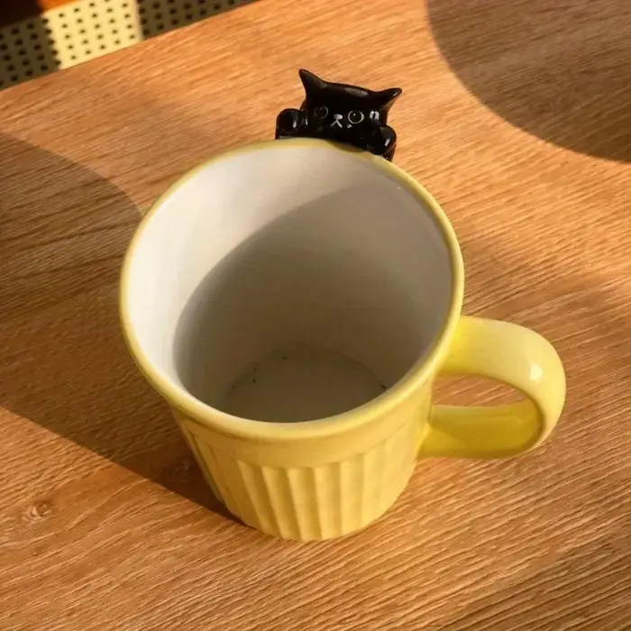 Mug à chat adorable – Tasse à café en céramique mignonne avec motif