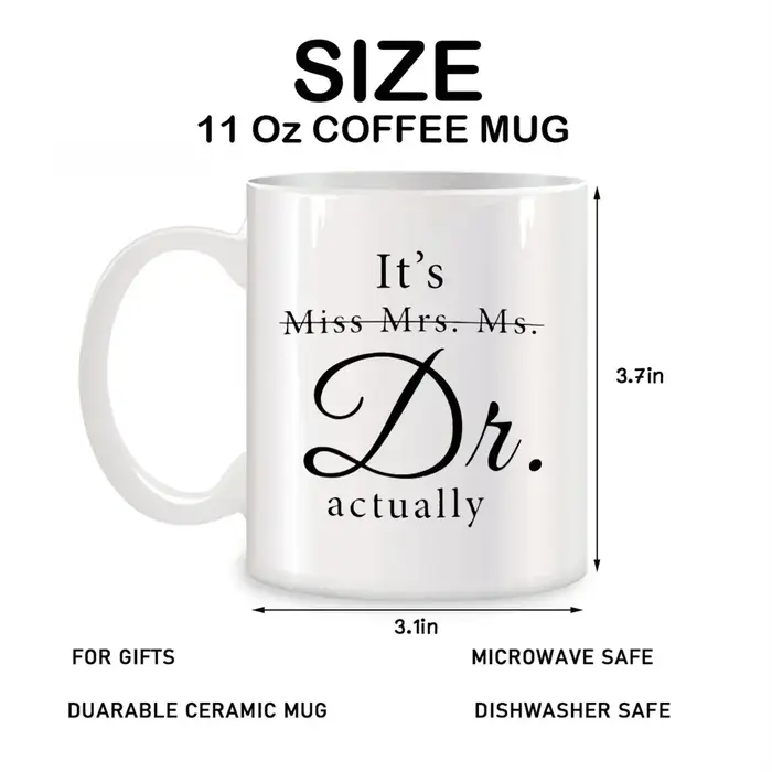 C'est Miss Mrs Ms Dr Actuellement tasses pour femmes Dr PhD collègues ami cadeaux d'anniversaire nouveauté café